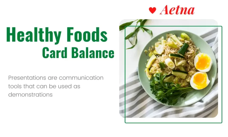 aetna healthy food card balance